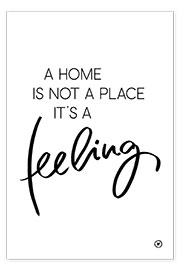 Poster  A home is? - m.belle