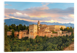 Acrylglasbild  Alhambra mit Comares-Turm