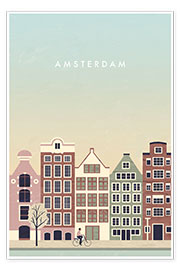 Poster Amsterdam Illustration