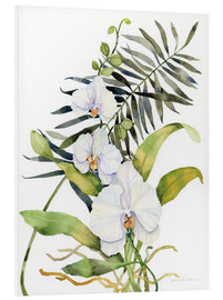 Hartschaumbild  Botanical Phalaenopsis - Kathleen Parr McKenna
